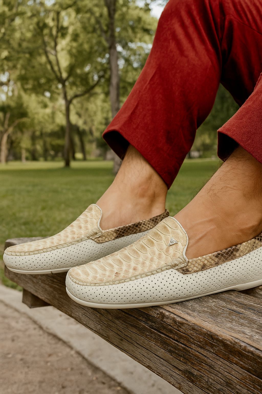 Genuine Python Dress Loafers