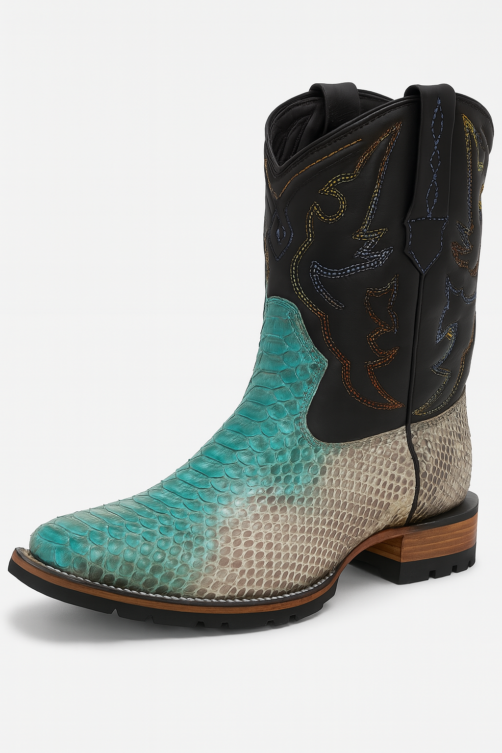 Moto Western Python Boots – Bold Leather, Road-Ready