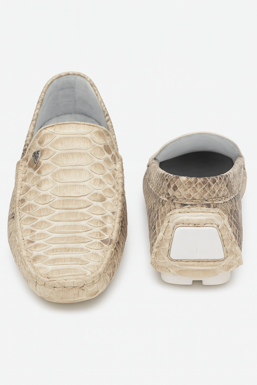 Exotic Genuine Python Loafers Artisan-Made Luxury Shoes