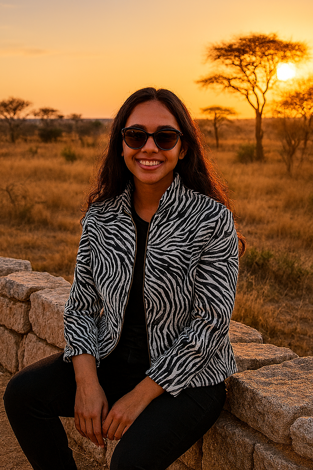 African Mirage Zebra Jacket