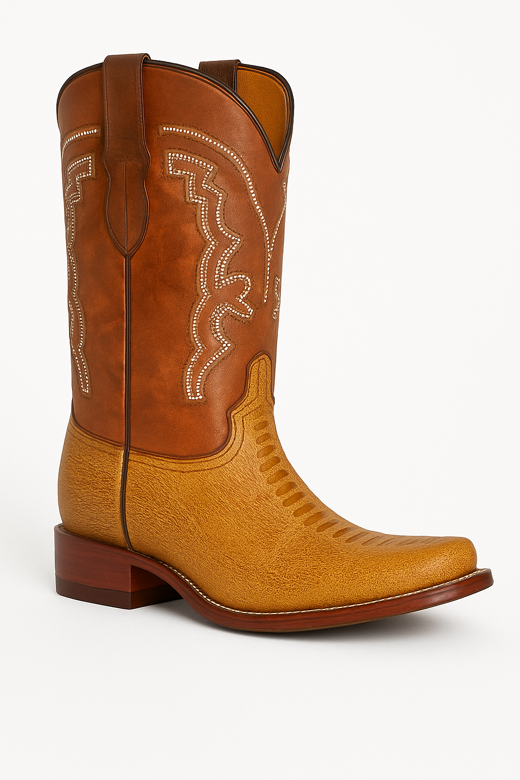 Exotic Western Cowboy Boots – Embossed Ostrich Leg