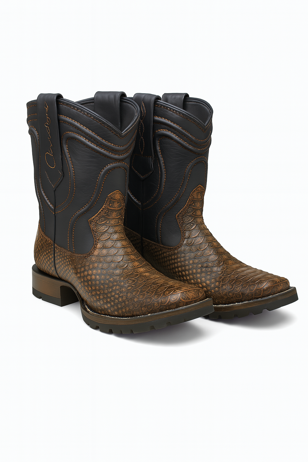 Genuine Python Exotic Leather Boots