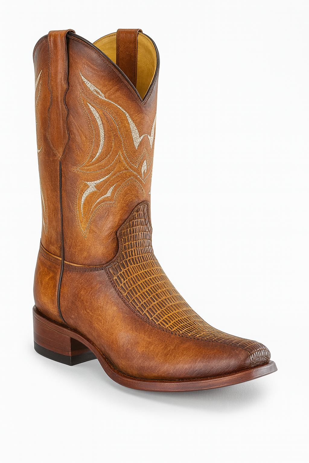 Lizard Embossed Handcrafted Cowboy Boots