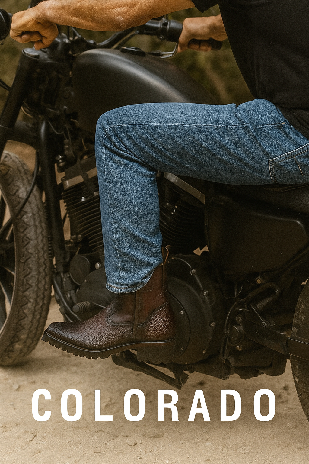 Genuine Reptile Leather Mid-Calf Boots