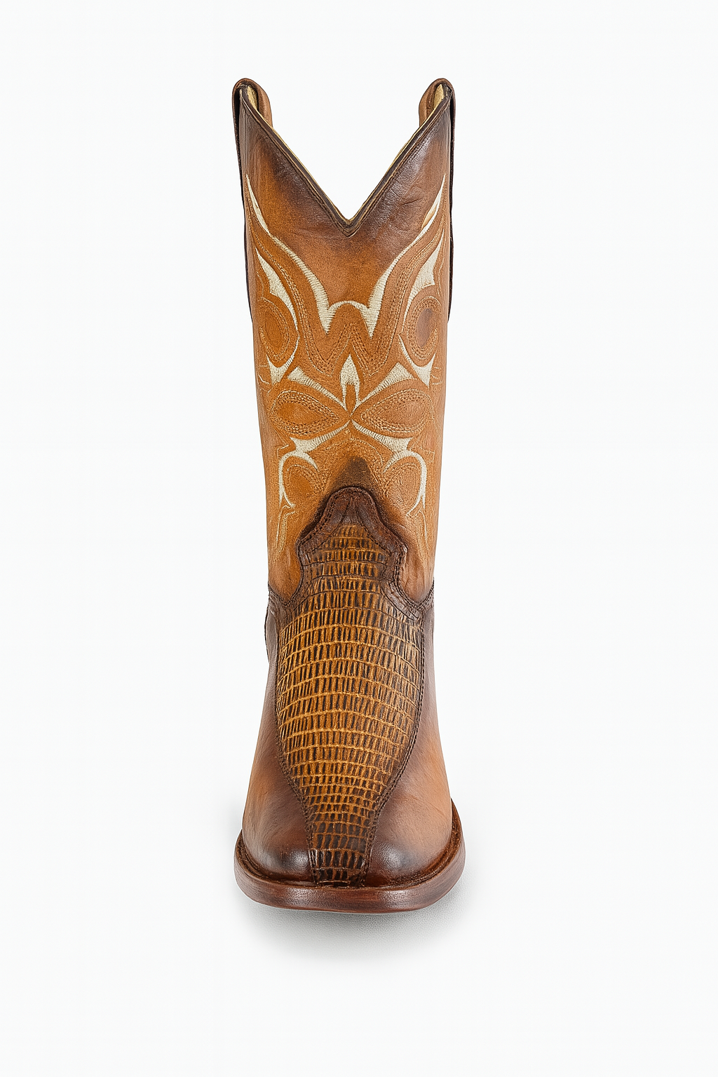 Lizard Embossed Handcrafted Cowboy Boots