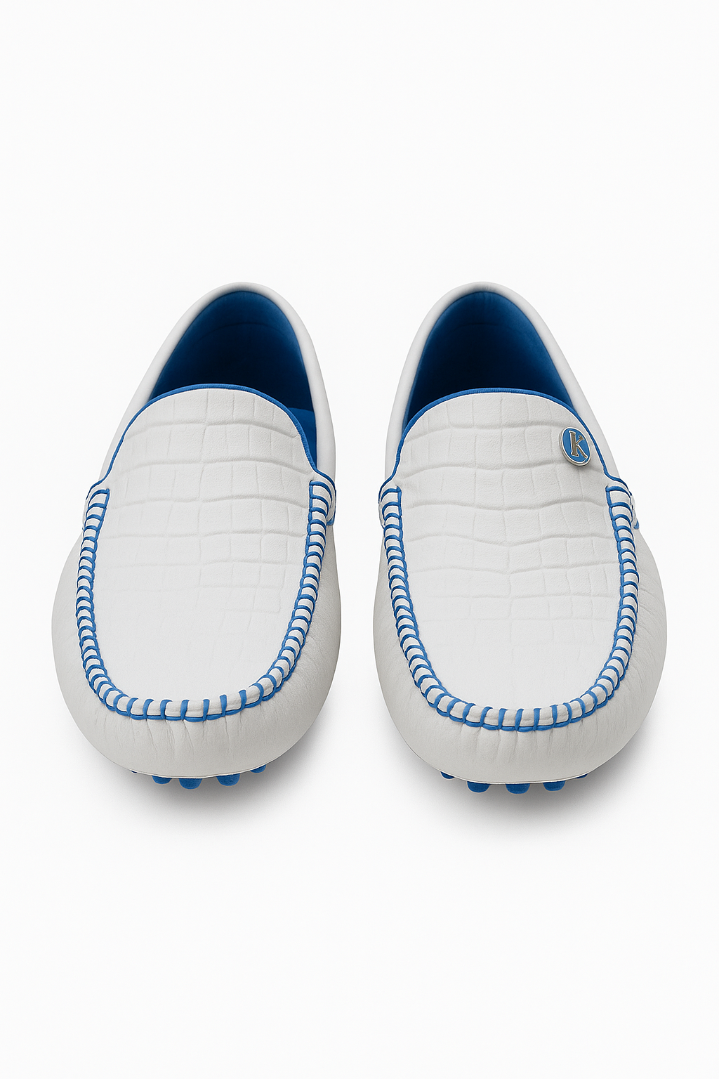 Distinctive crocodile-pattern embossed leather