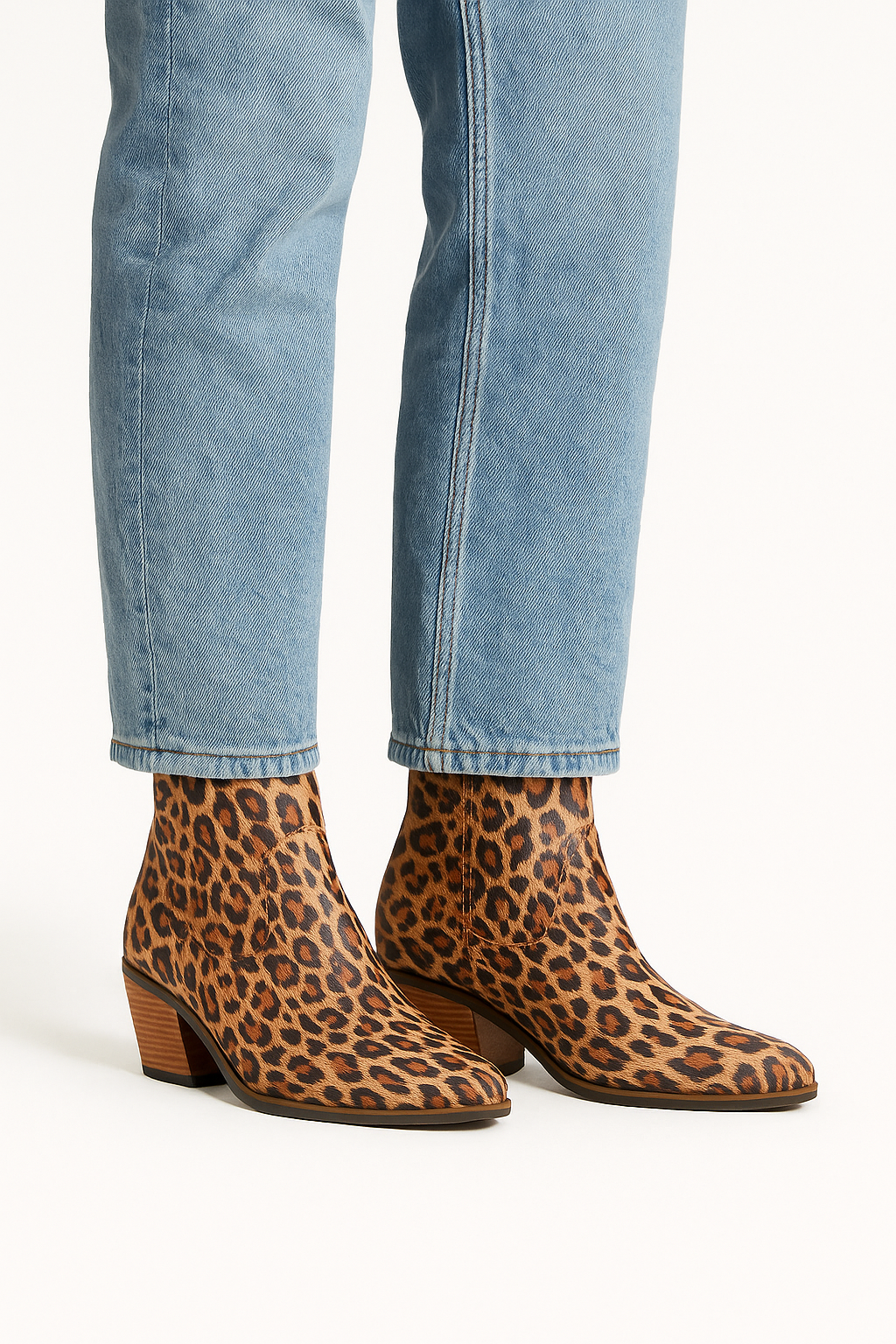 4. Convertible Leopard print boots — Western Tall & Casual Ankle