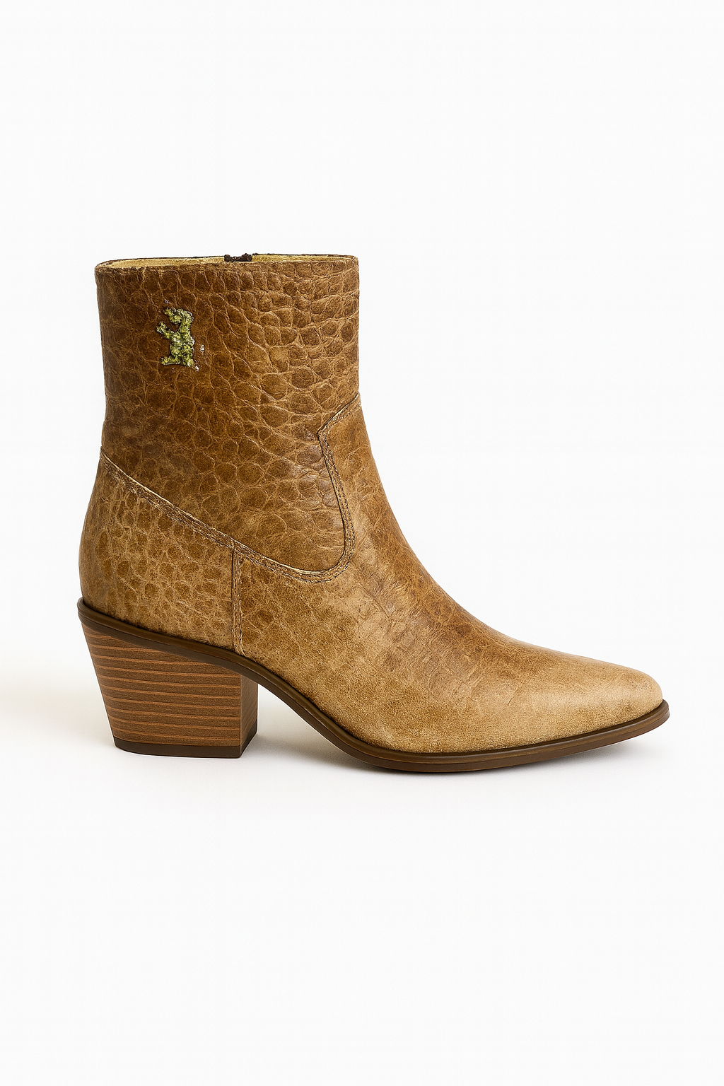 Premium crocodile embossed leather Boots with Convertible Styling