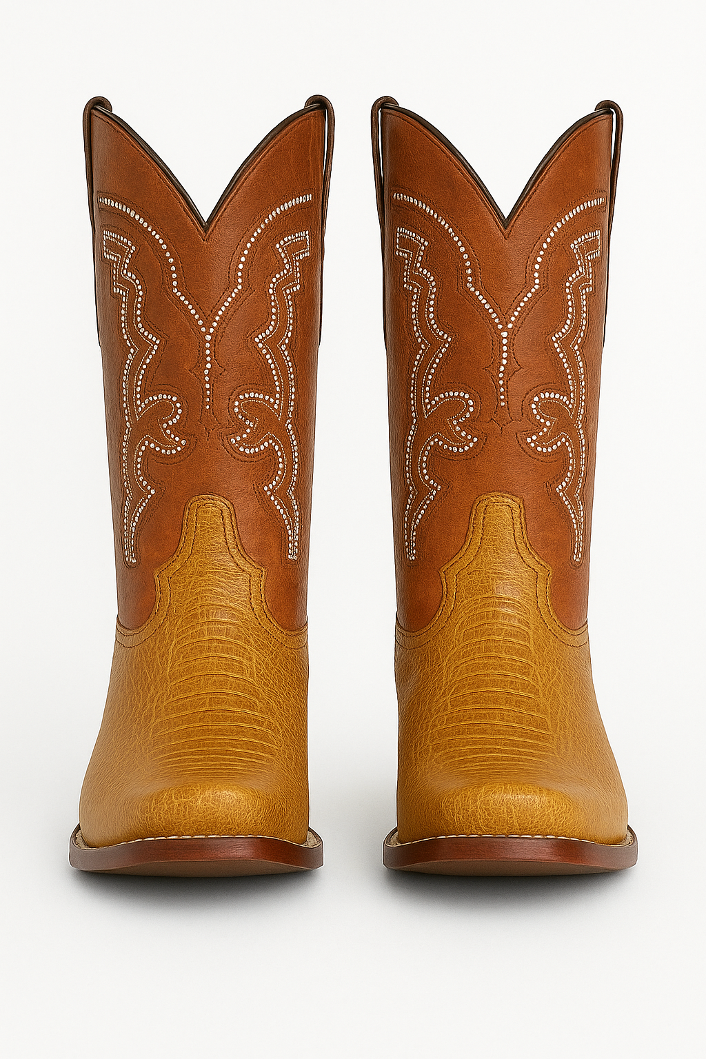 Exotic Western Cowboy Boots – Embossed Ostrich Leg