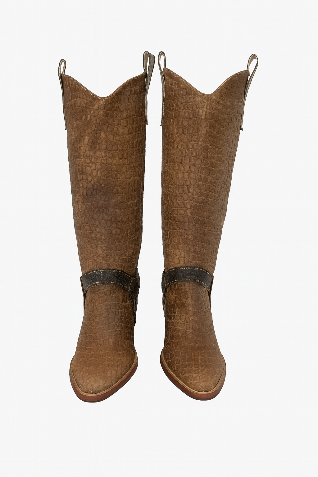 Artisan Exotic Animal-Inspired Leather Boots