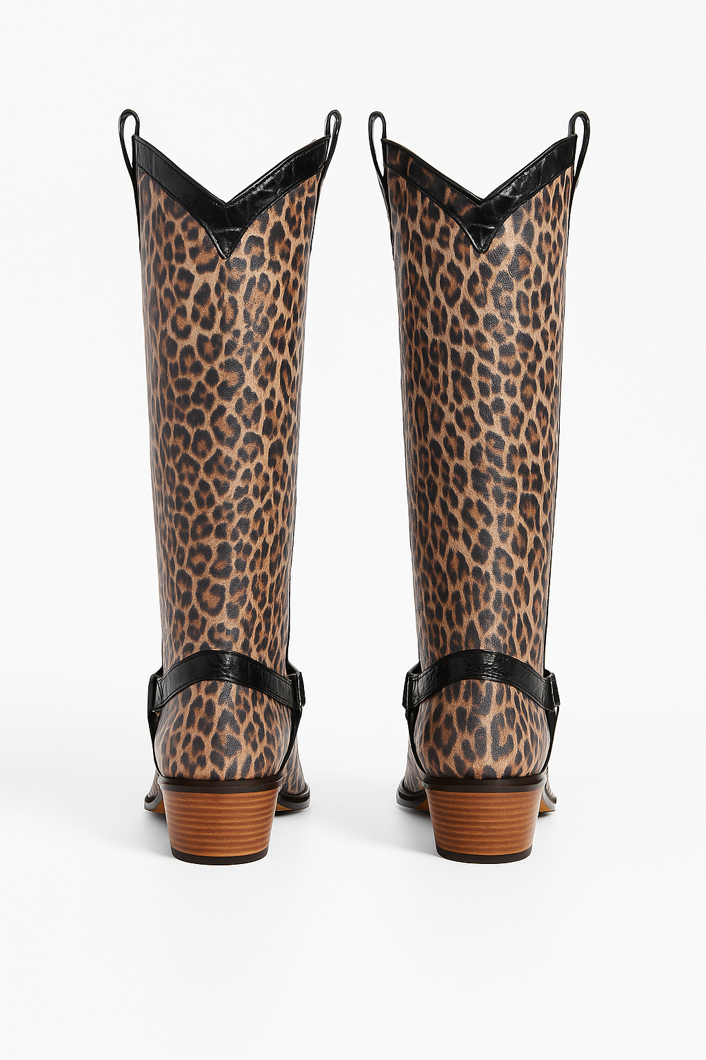 4. Convertible Leopard print boots — Western Tall & Casual Ankle