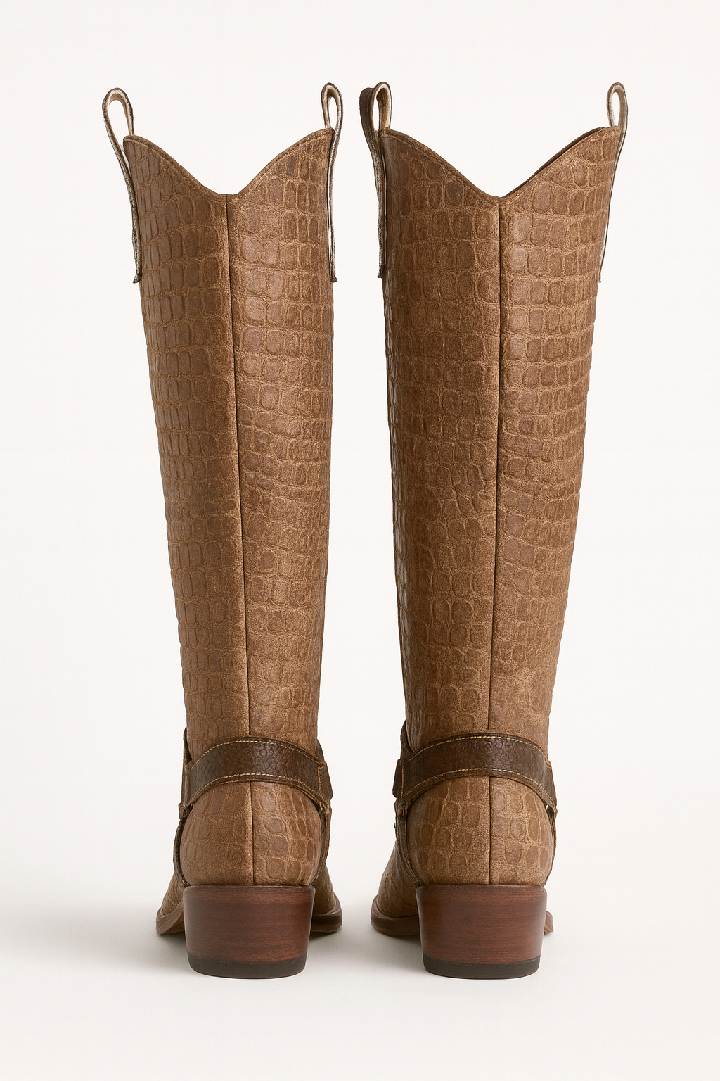 Artisan Exotic Animal-Inspired Leather Boots