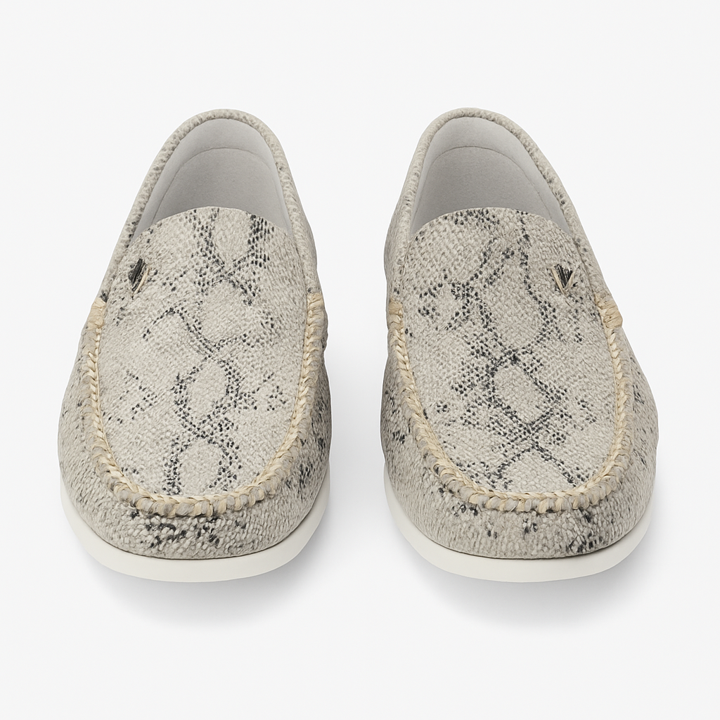 • Signature Snake Embossed Loafers