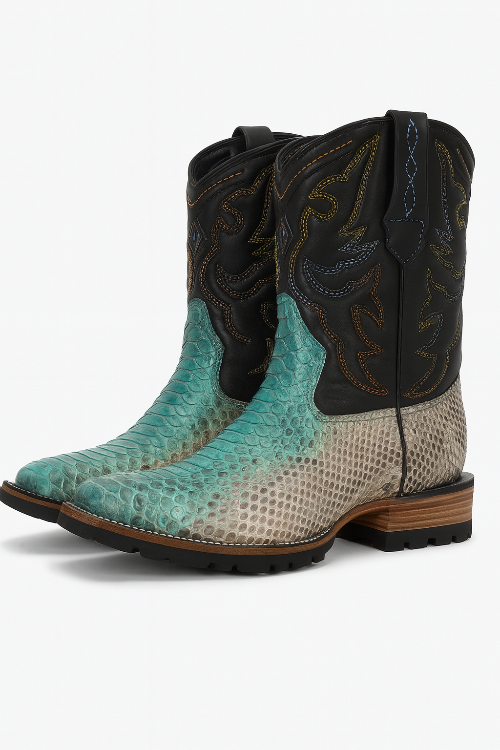 Moto Western Python Boots – Bold Leather, Road-Ready
