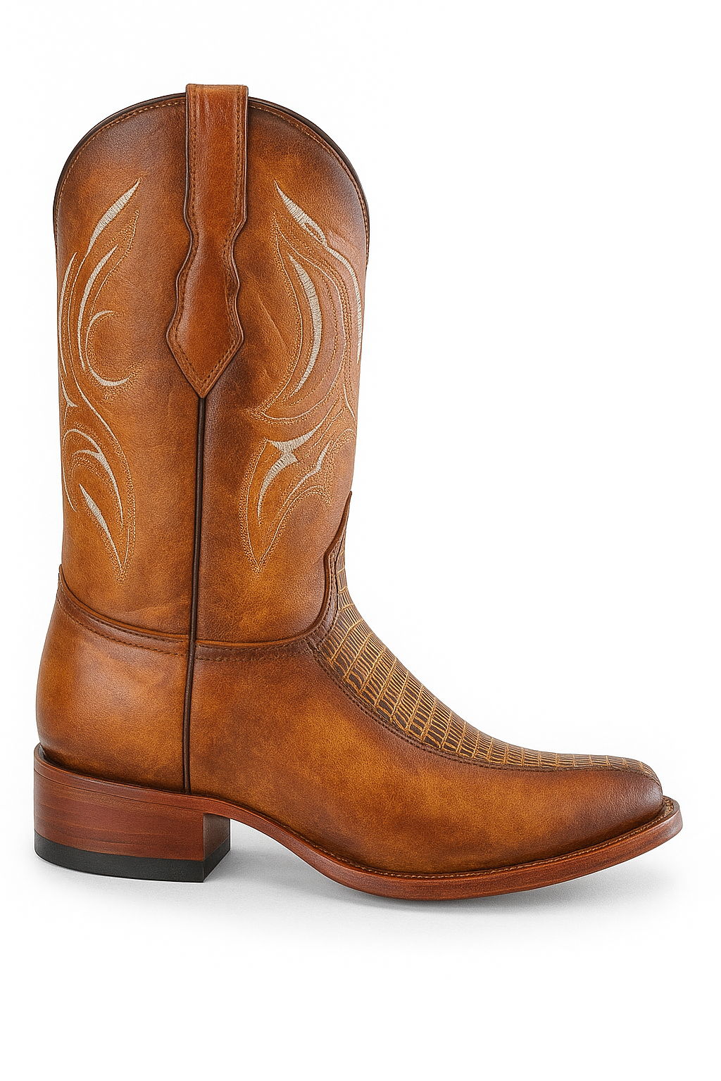 Lizard Embossed Handcrafted Cowboy Boots