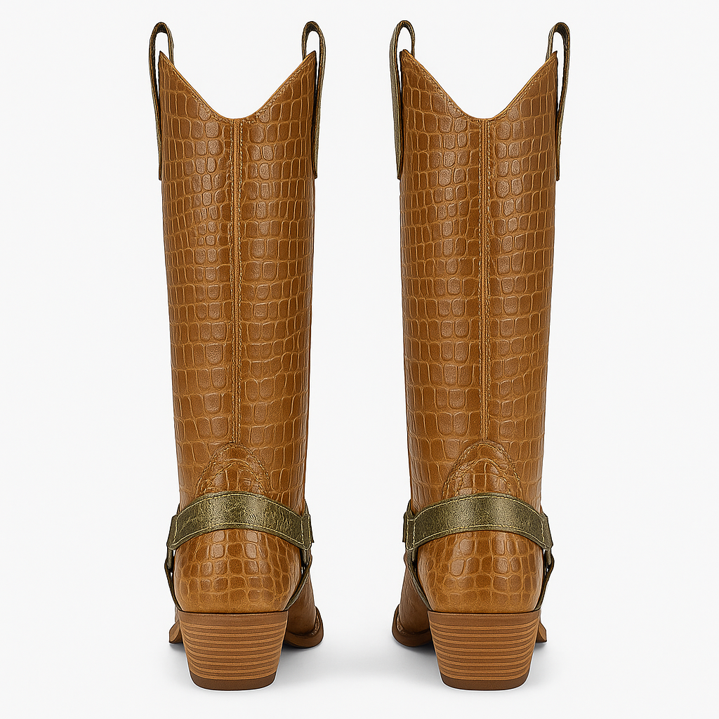 Exotic Animal Embossed 2 in-1 Statement Boots