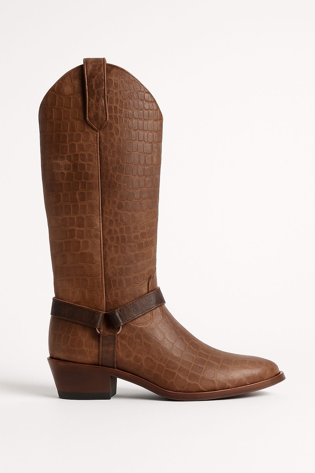 Artisan Exotic Animal-Inspired Leather Boots