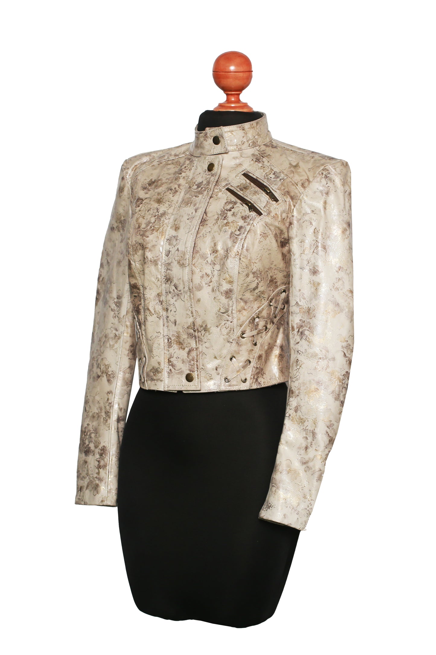 Antique Petal Leather Jacket california