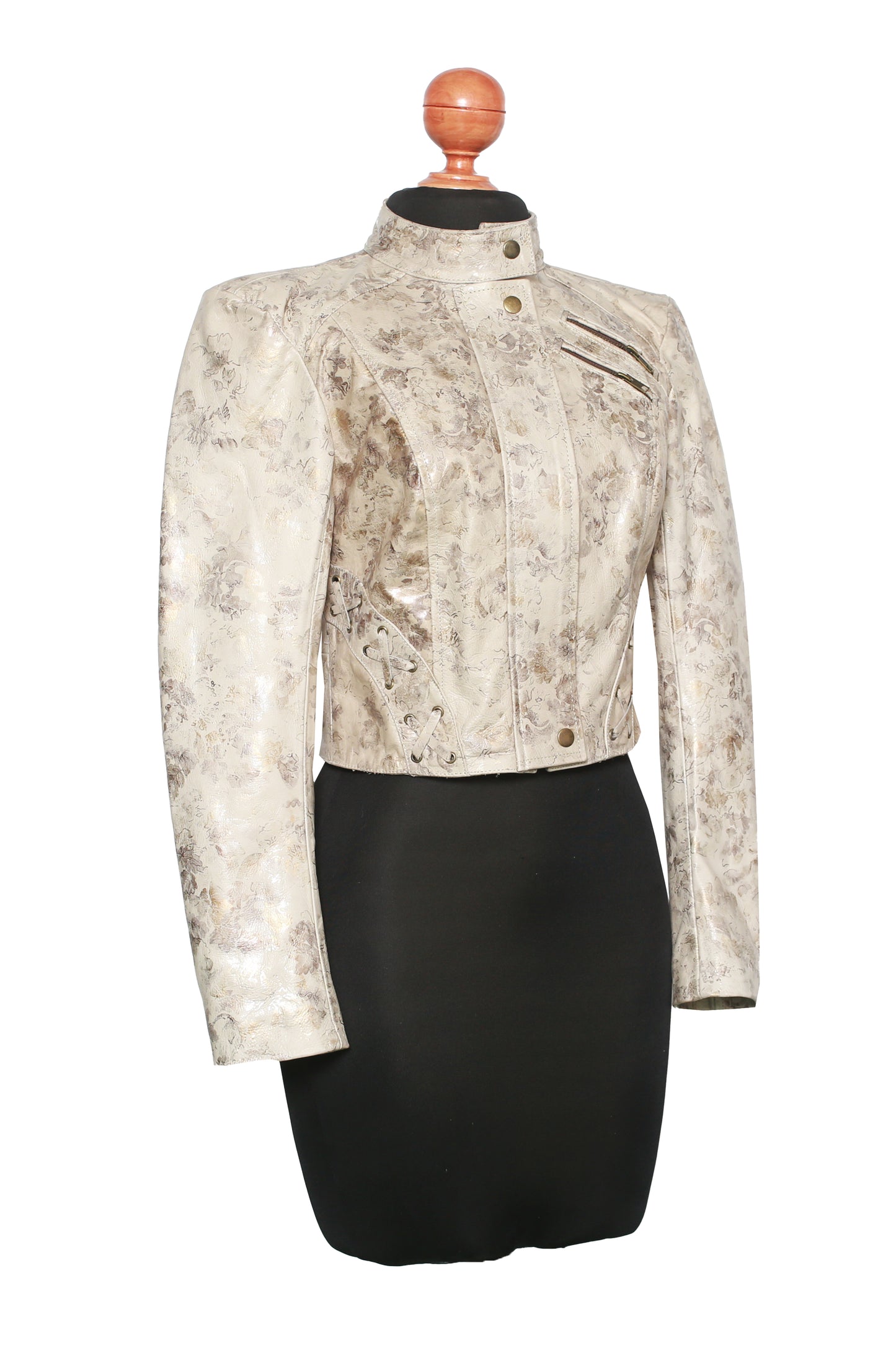 Antique Petal Leather Jacket near me