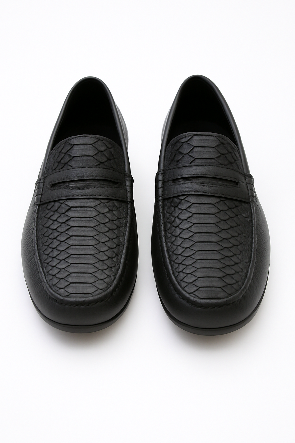 Premium Genuine Python Embossed Slip-Ons
