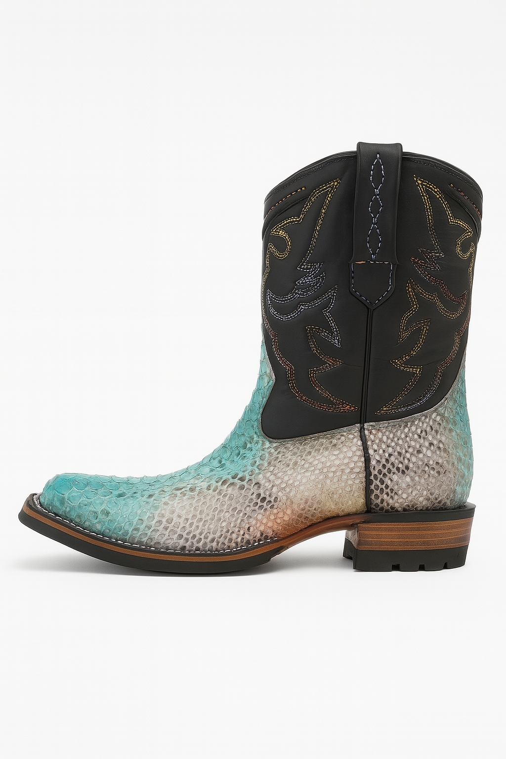 Moto Western Python Boots – Bold Leather, Road-Ready