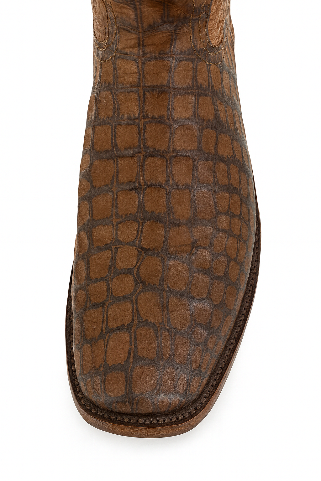 Premium Alligator Embossed Western Boots – Handcrafted Leather