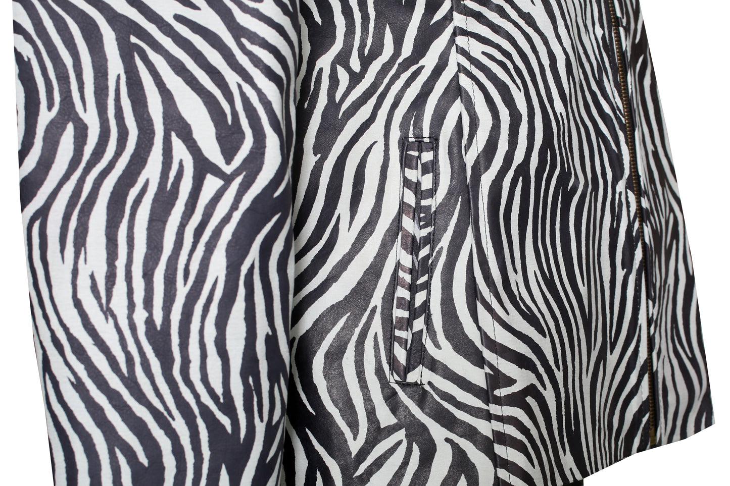 California Exotic Black & White Stripes African Mirage Zebra Jacket