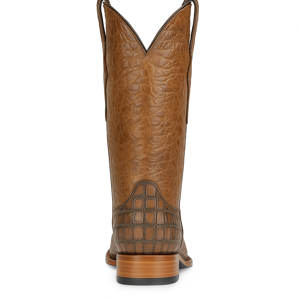 Premium Alligator Embossed Western Boots – Handcrafted Leather