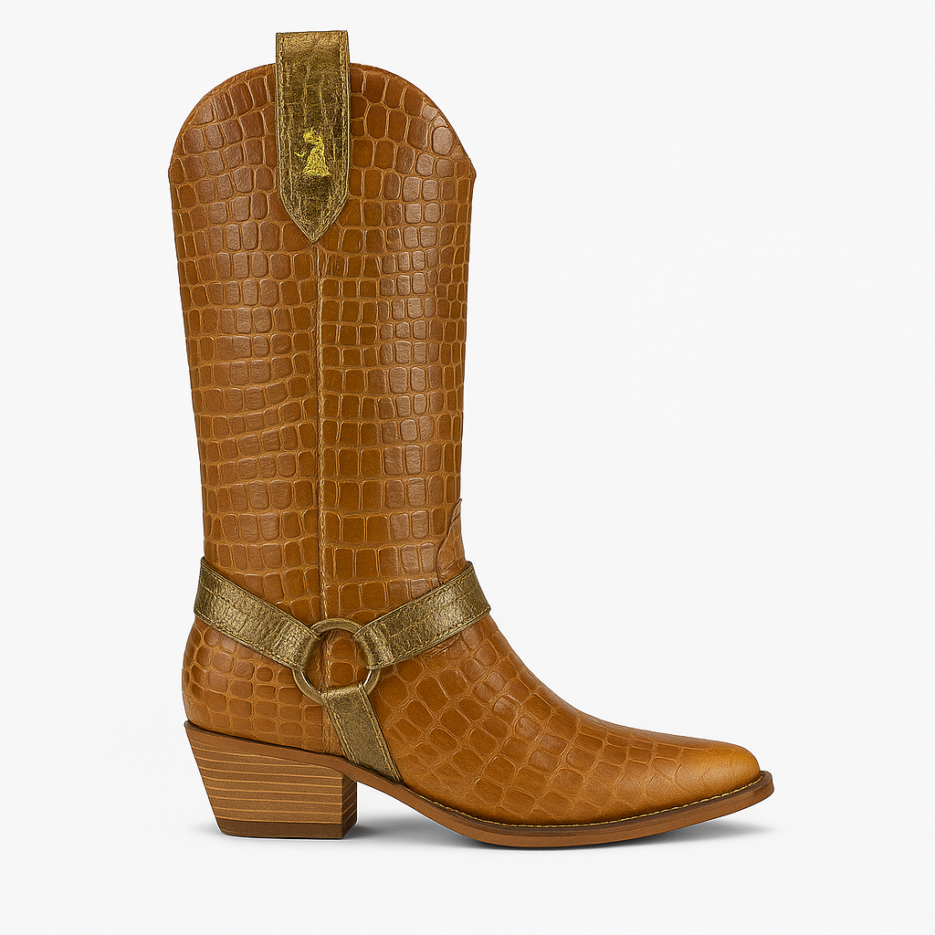 Exotic Animal Embossed 2 in-1 Statement Boots