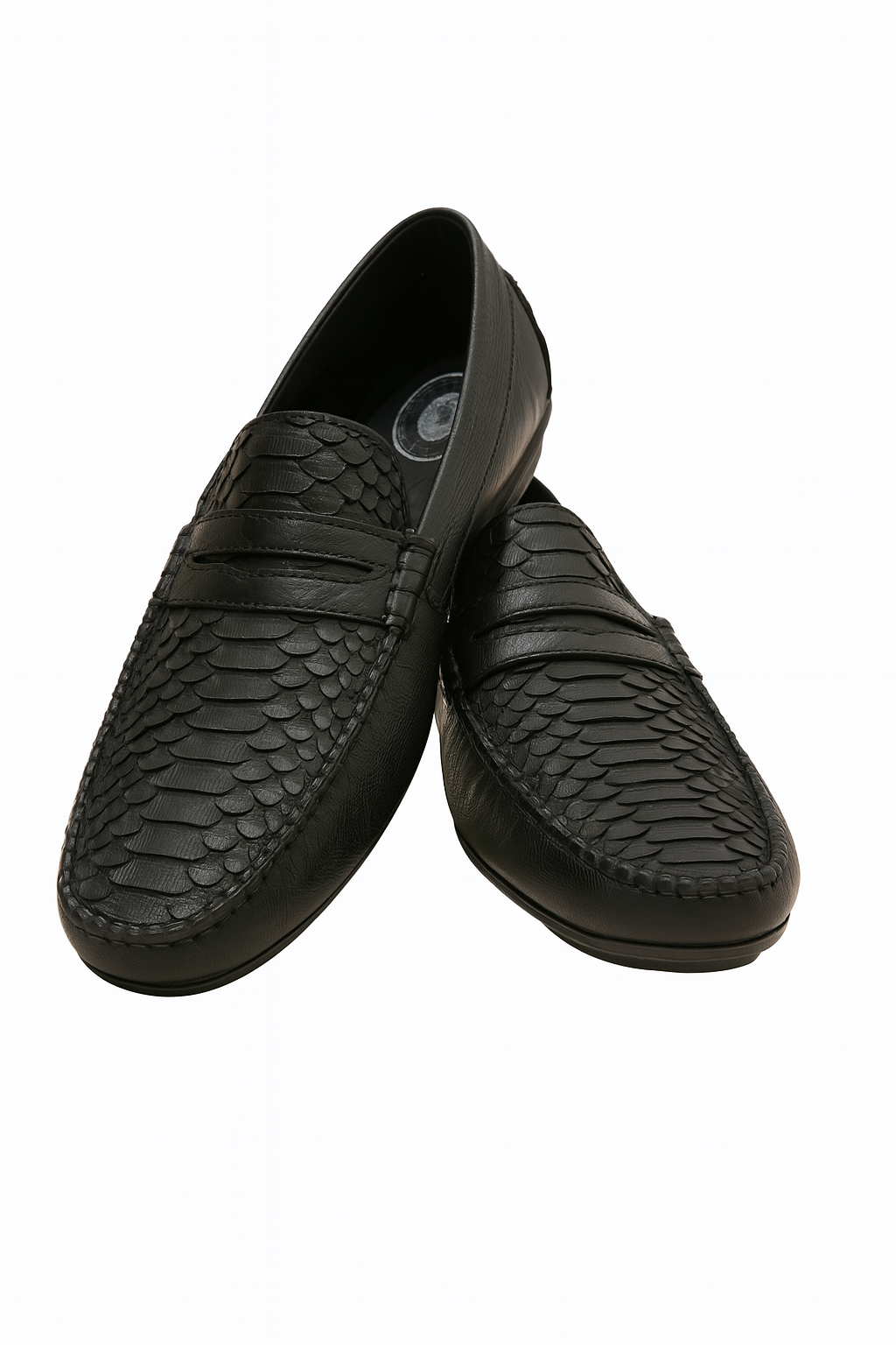 Premium Genuine Python Embossed Slip-Ons