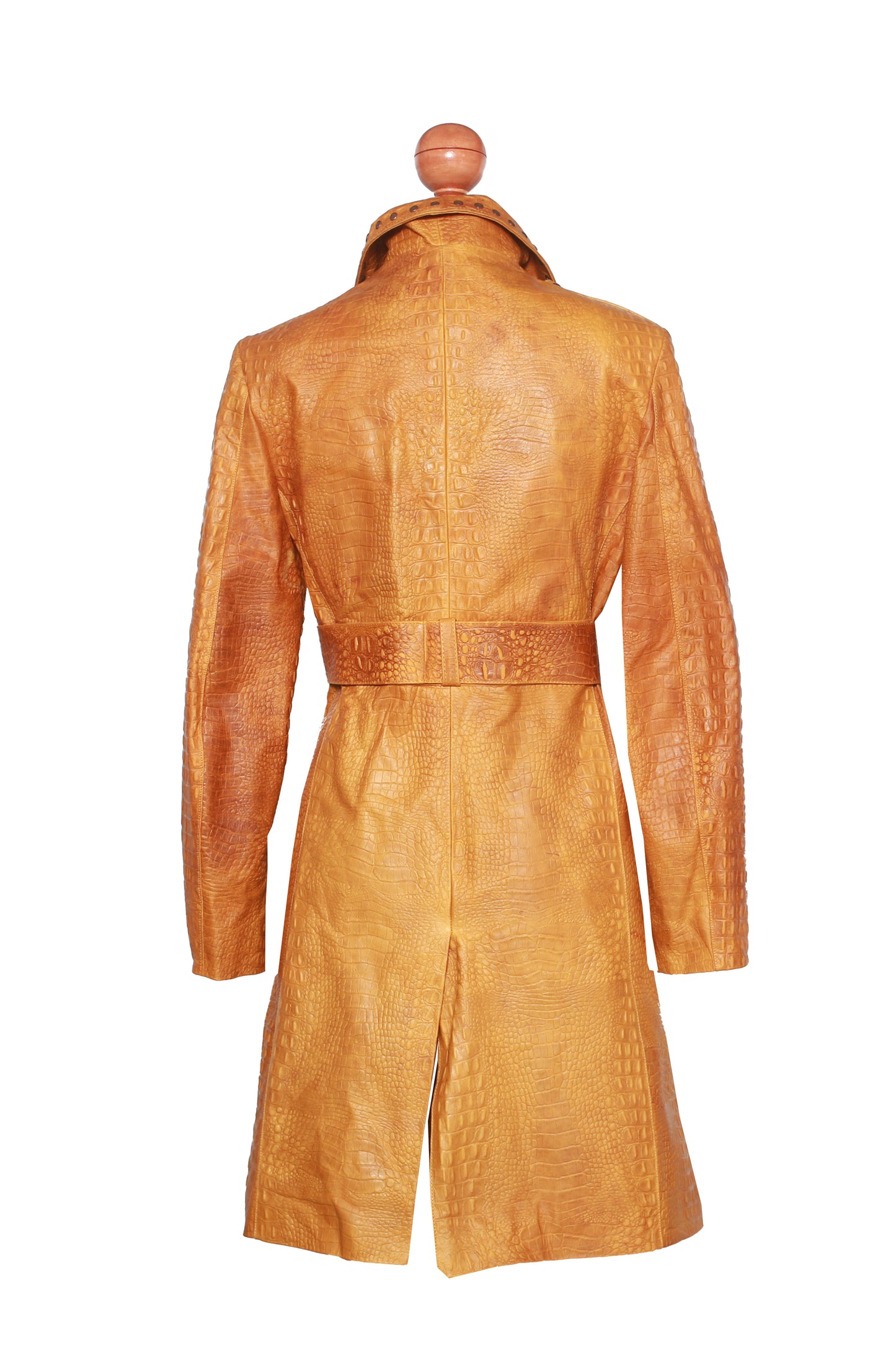 Embossed Croc Trench in Distressed Finish washington