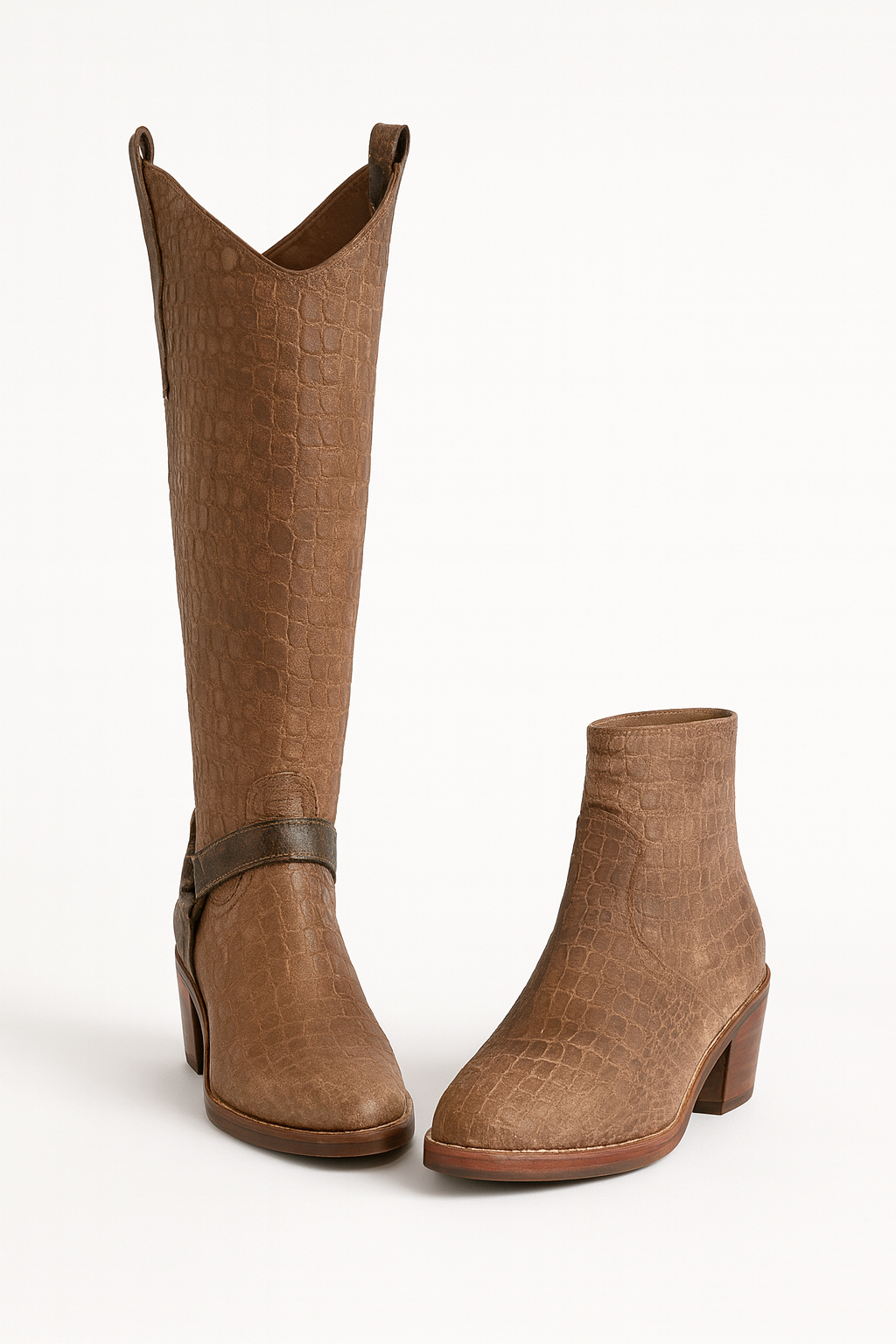 Artisan Exotic Animal-Inspired Leather Boots