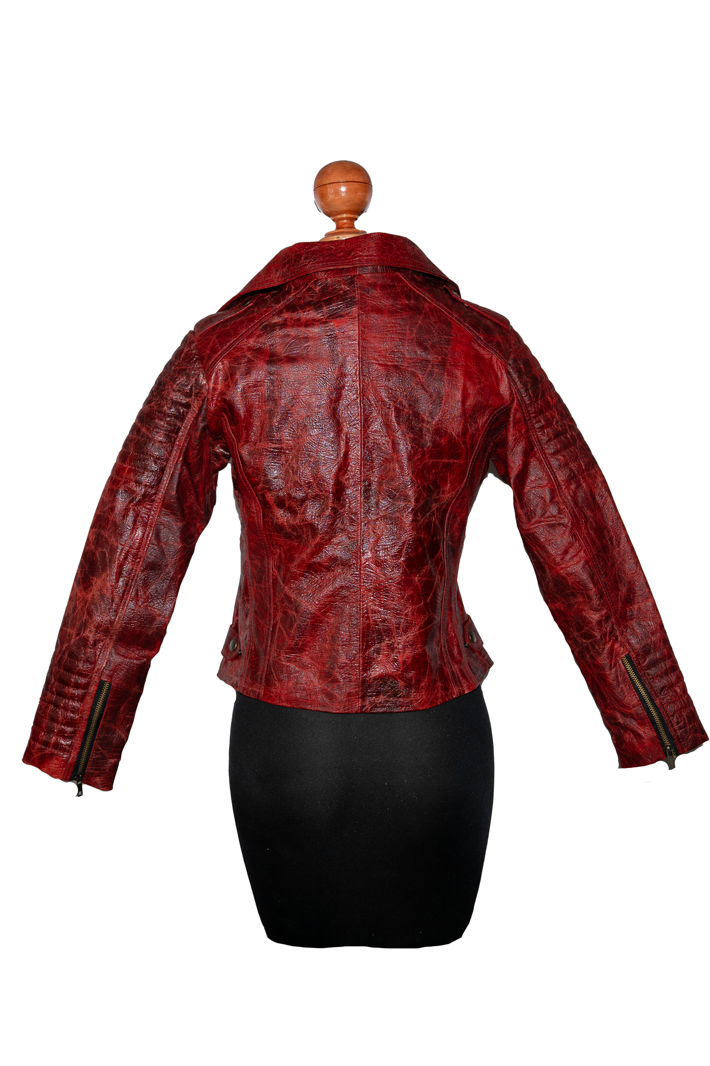 Vintage Flame Leather Moto