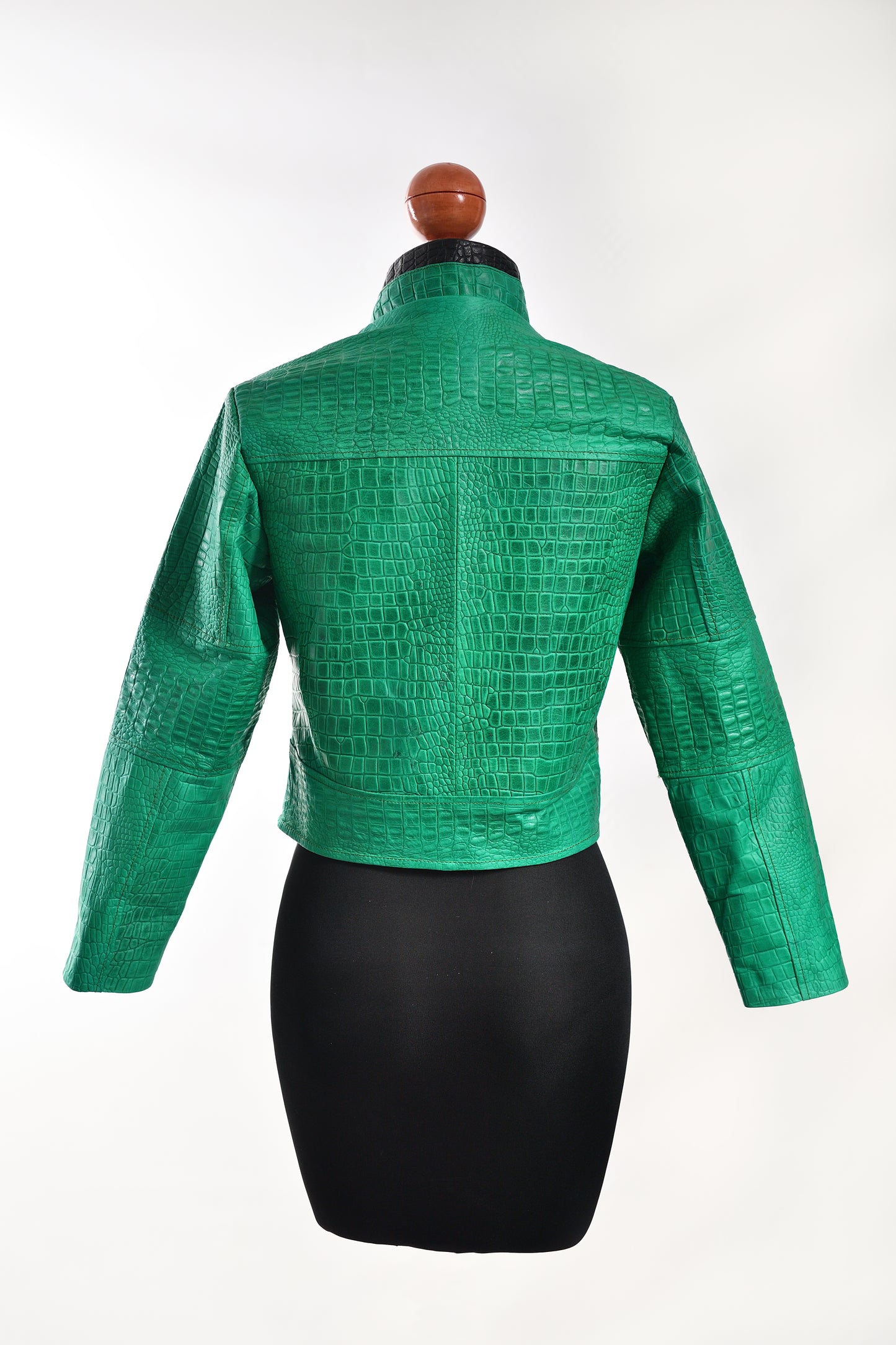 Kids Exotic Pattern Leather Racer Jacket california