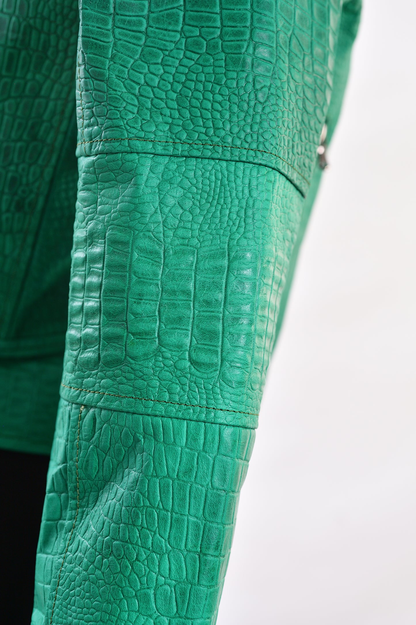 Kids Exotic Pattern Leather Racer Jacket new york