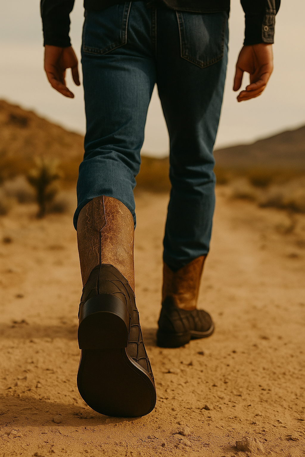 Men’s Pirarucu & Cowhide Western Boots california