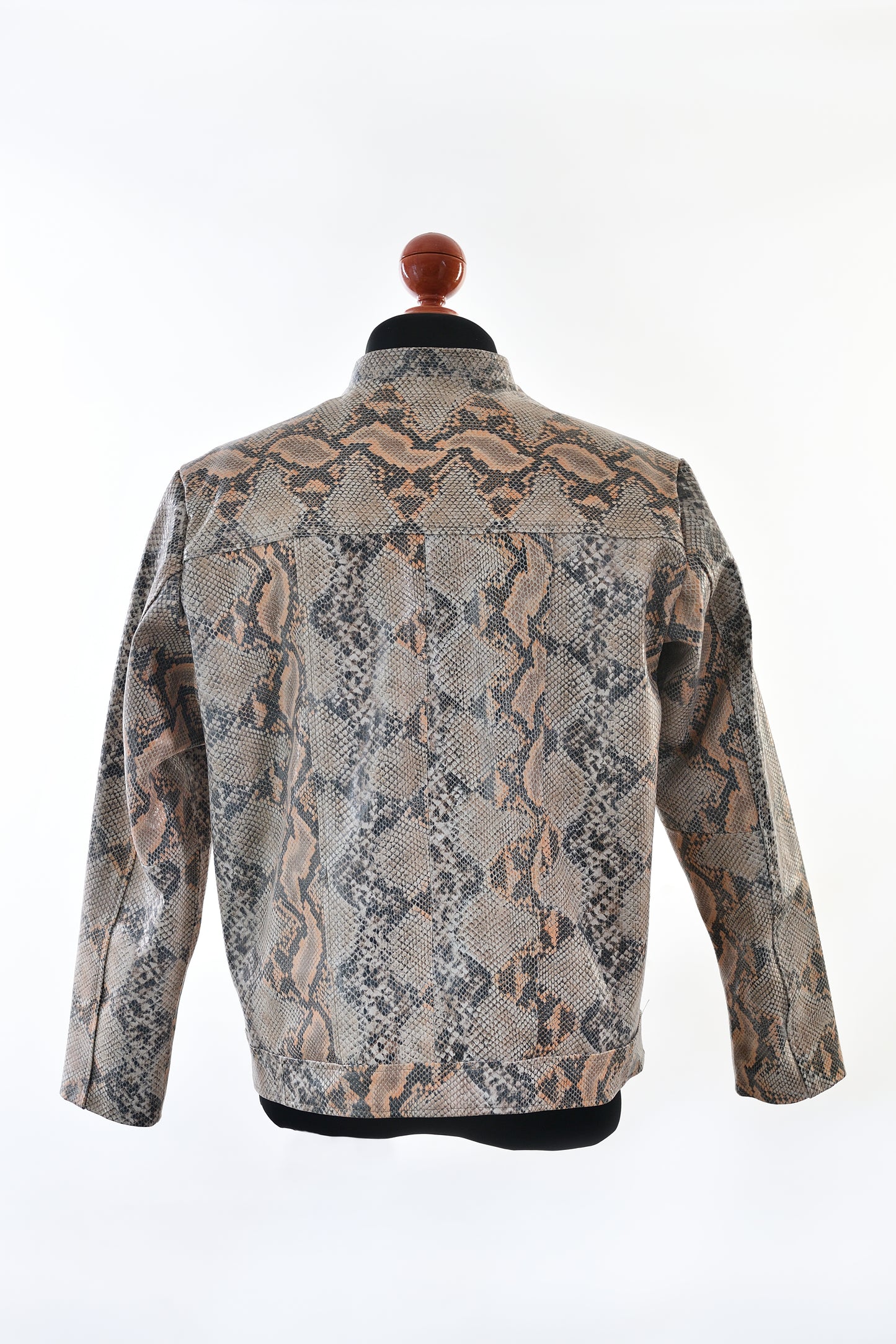 Sandstone Serpent Leather Jacket for Men los angeles