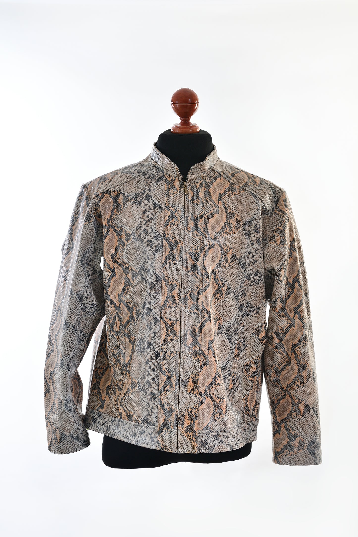 Sandstone Serpent Leather Jacket for Men near me