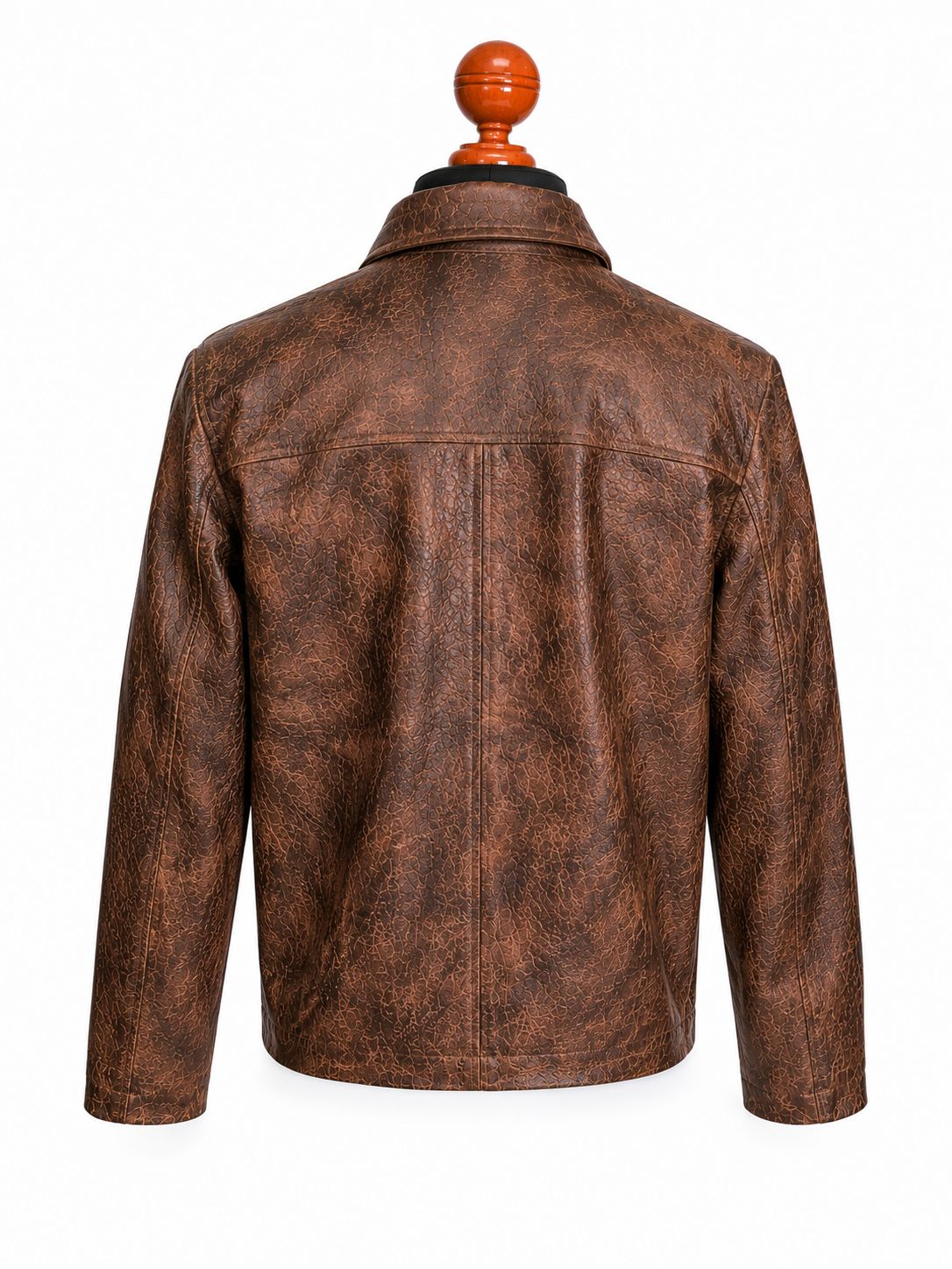 Handcrafted distressed leather jacket men vintage finish — Nashville TN