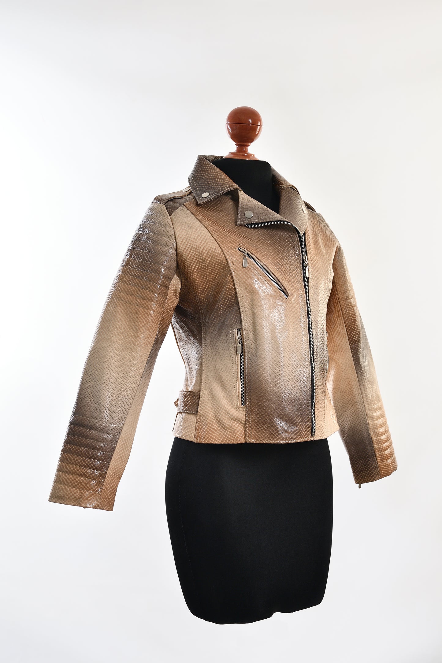 female Tan Ember Serpent Jacket los angeles