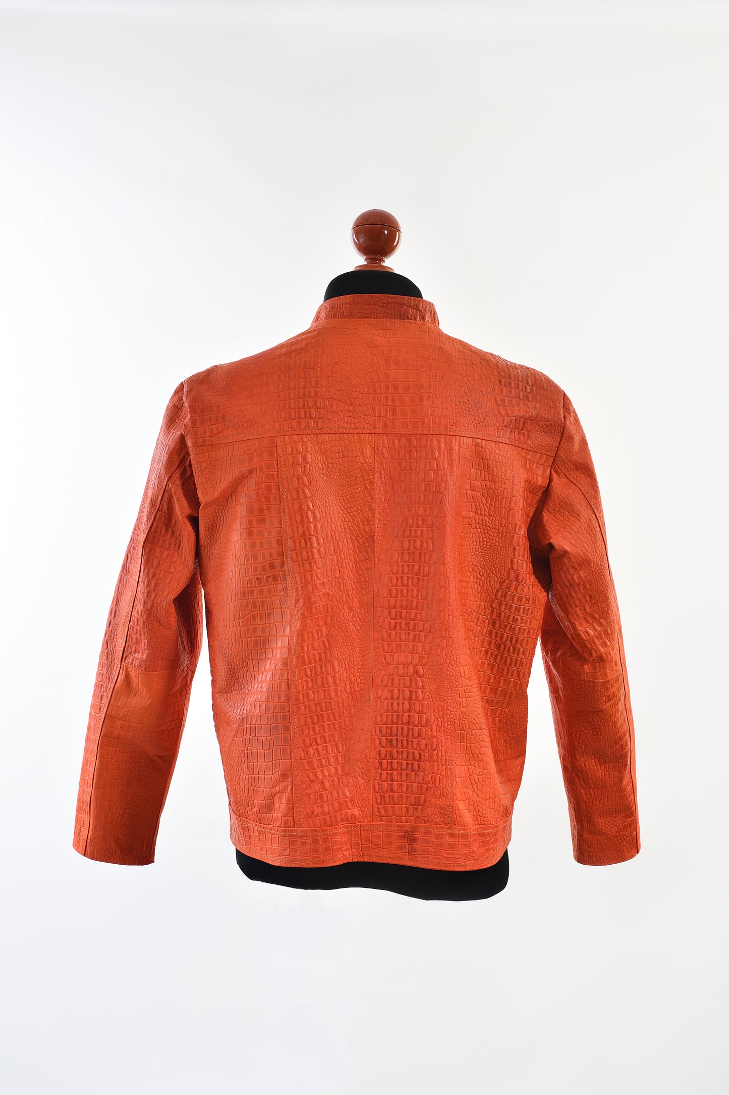 mens Crocodile-Embossed Zip-Up Jacket los angeles