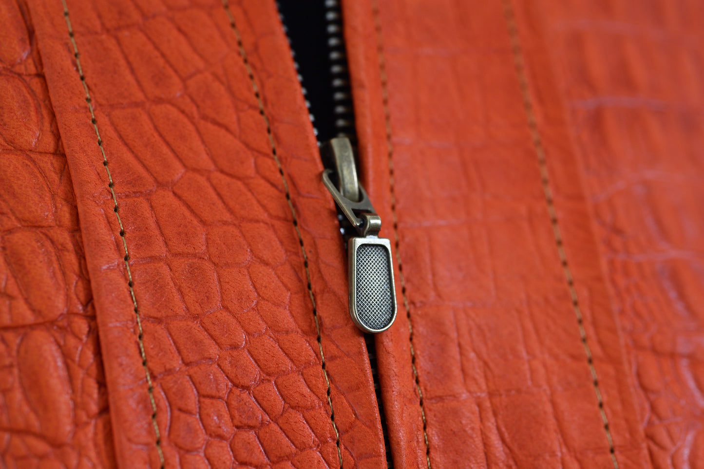 mens Crocodile-Embossed Zip-Up Jacket new york