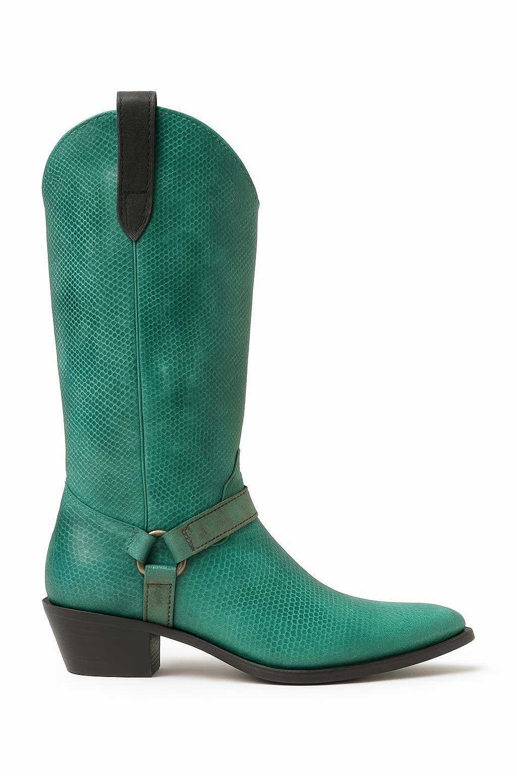 womens 2-in-1 Embossed Leather Boots california