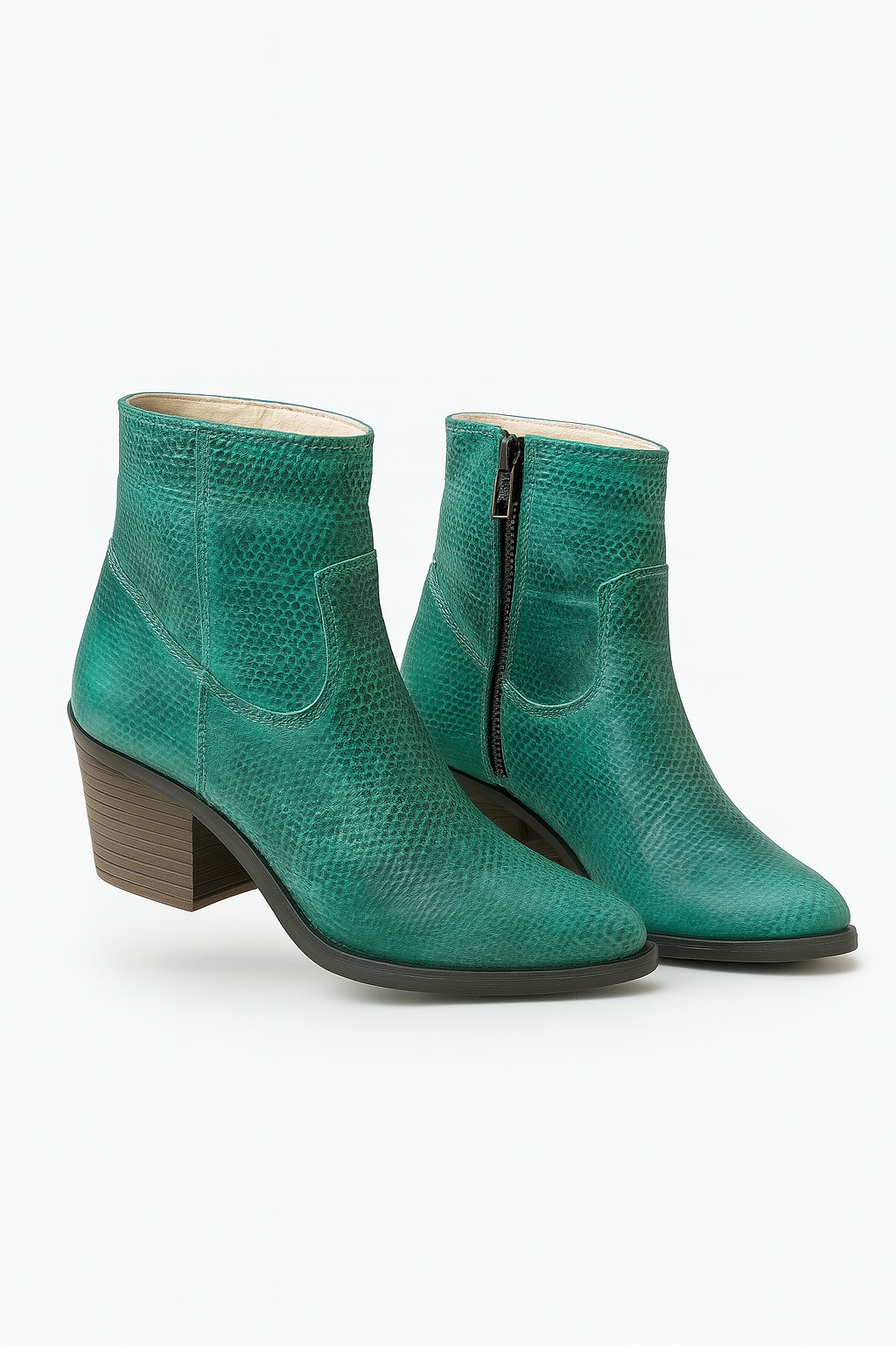 womens 2-in-1 Embossed Leather Boots las vegas