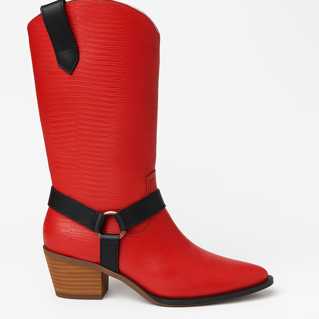 womens 2-in-1 Red Lizard Convertible Boots – Tall Western to Ankle Style online