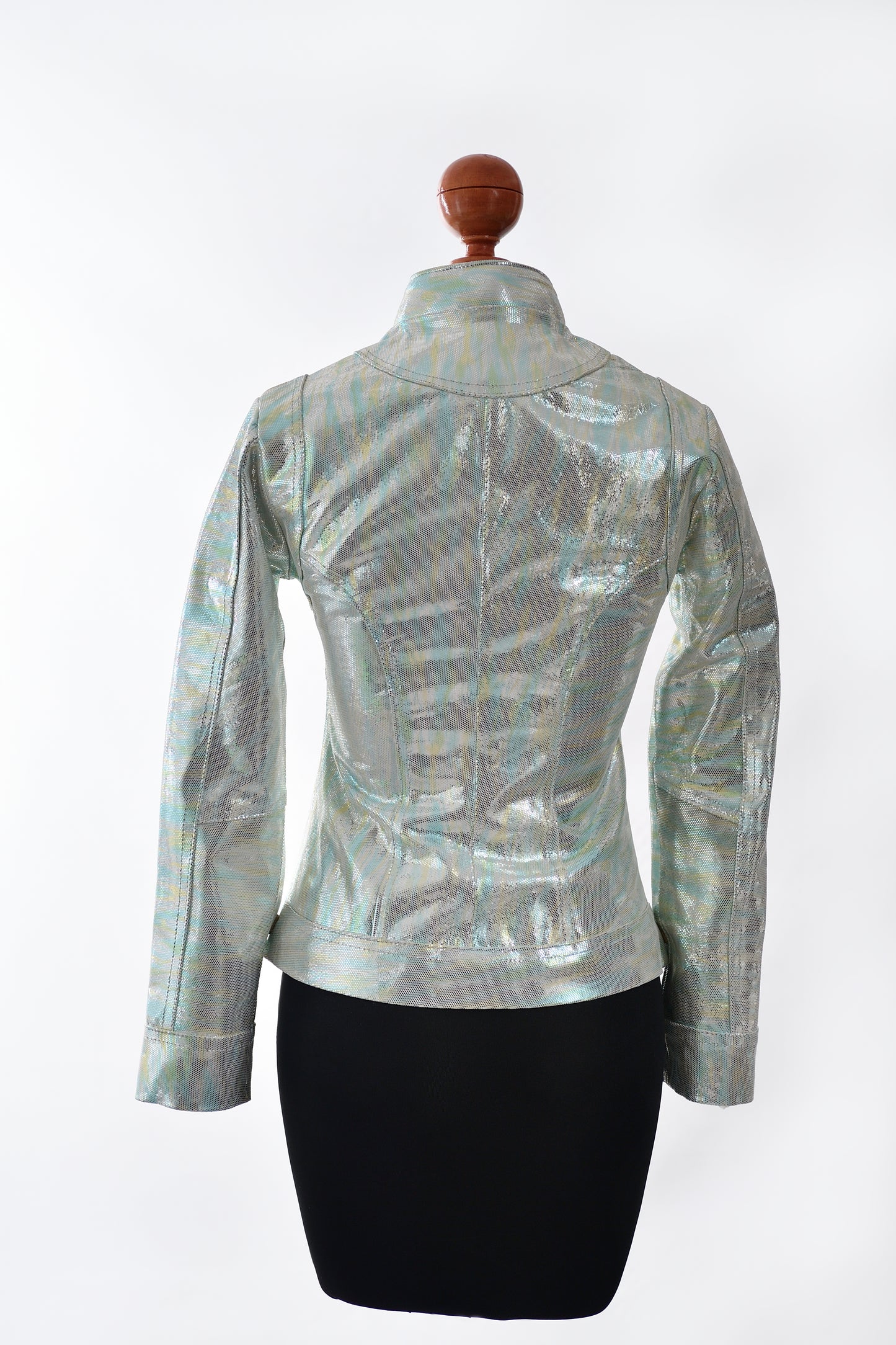 womens Artist’s Light-Reflective Leather Jacket online