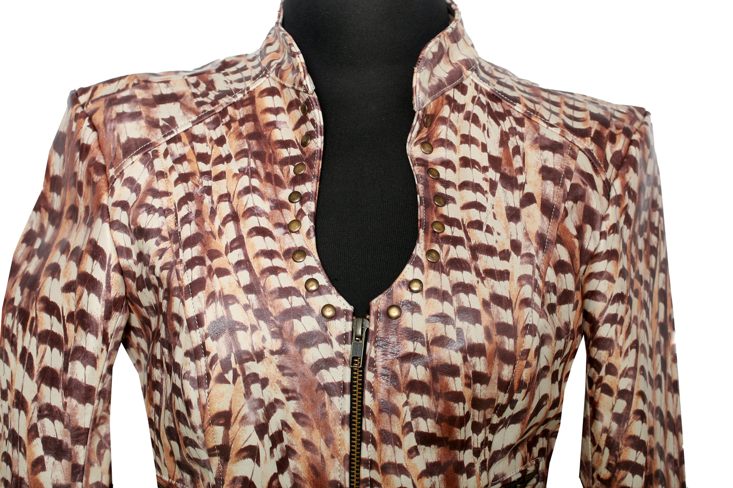 womens Barcelona Feather Print Jacket dallas