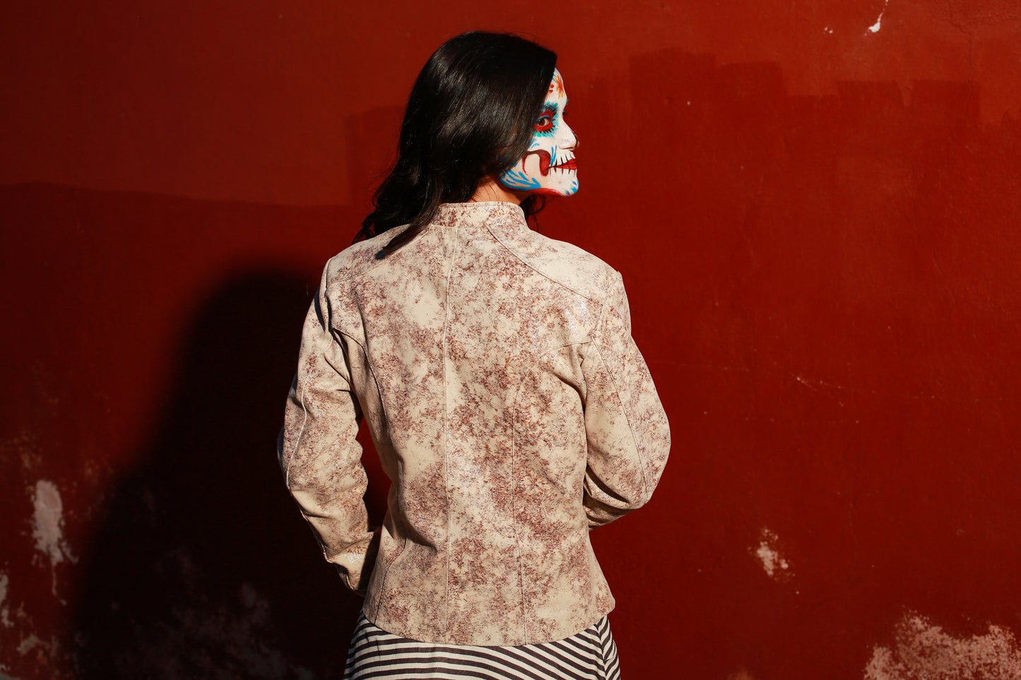 womens Powdered Blush Moto Jacket sacramento