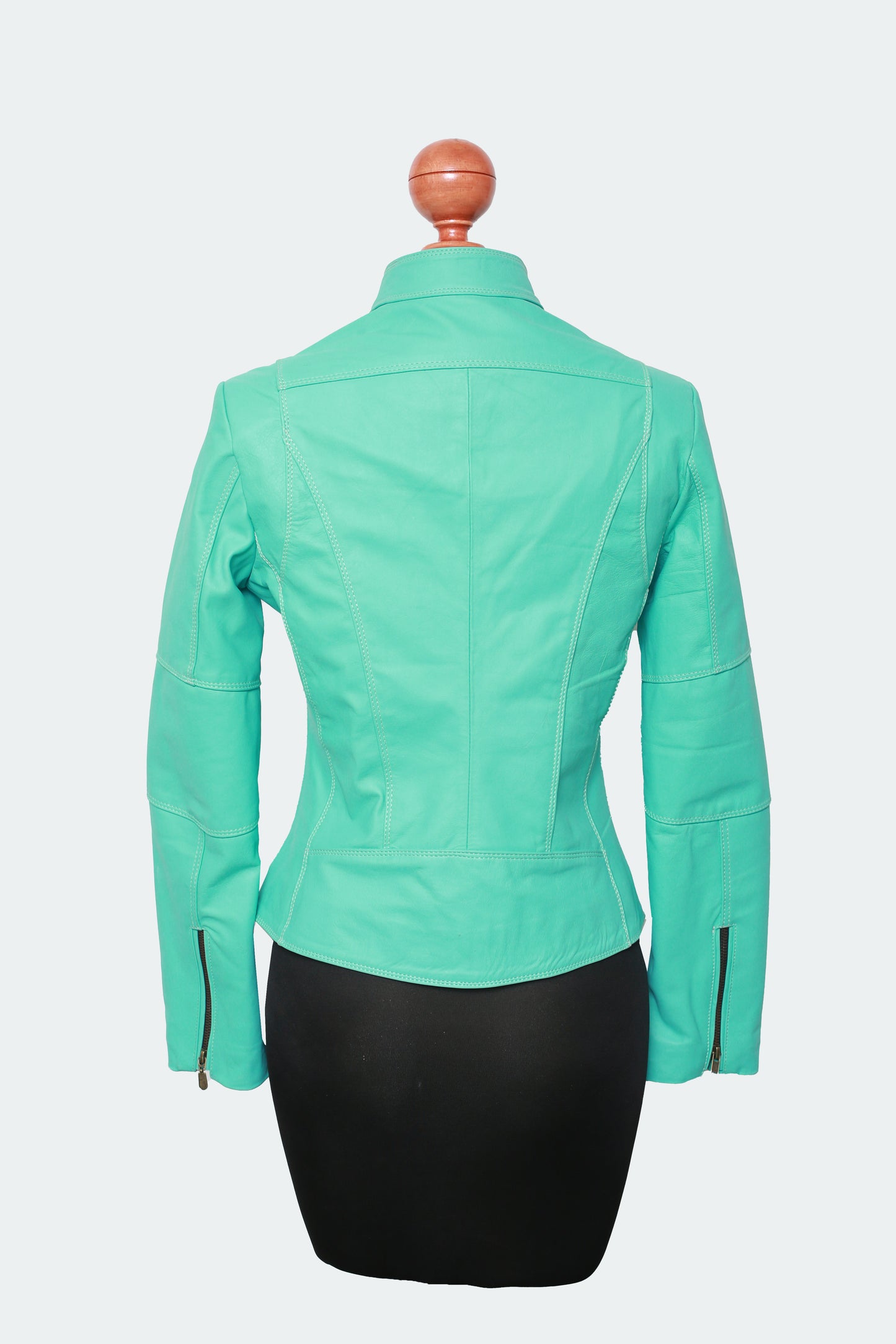womens Turquoise Leather Jacket los angeles