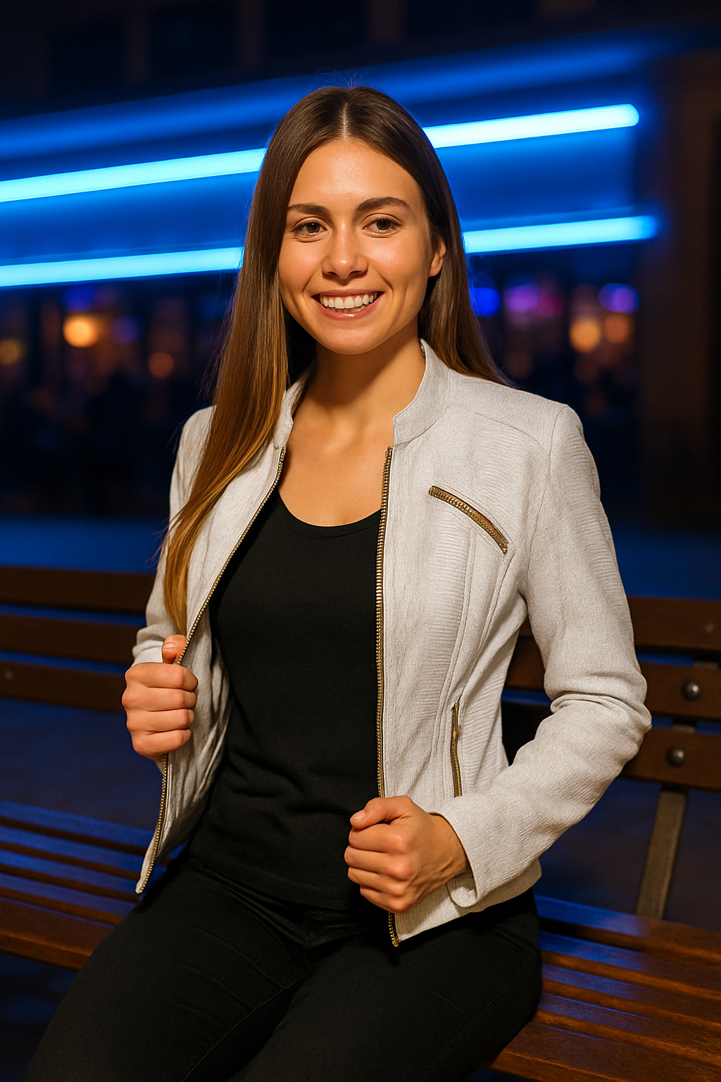 womens White Lizard-Embossed Leather Jacket – Modern Exotic miami